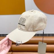 Balenciaga BB Heavy Piercing Cap Cotton In Beige