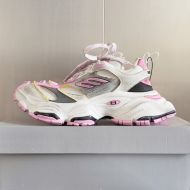 Balenciaga Cargo Sneakers Unisex Microfiber and Mesh Pink